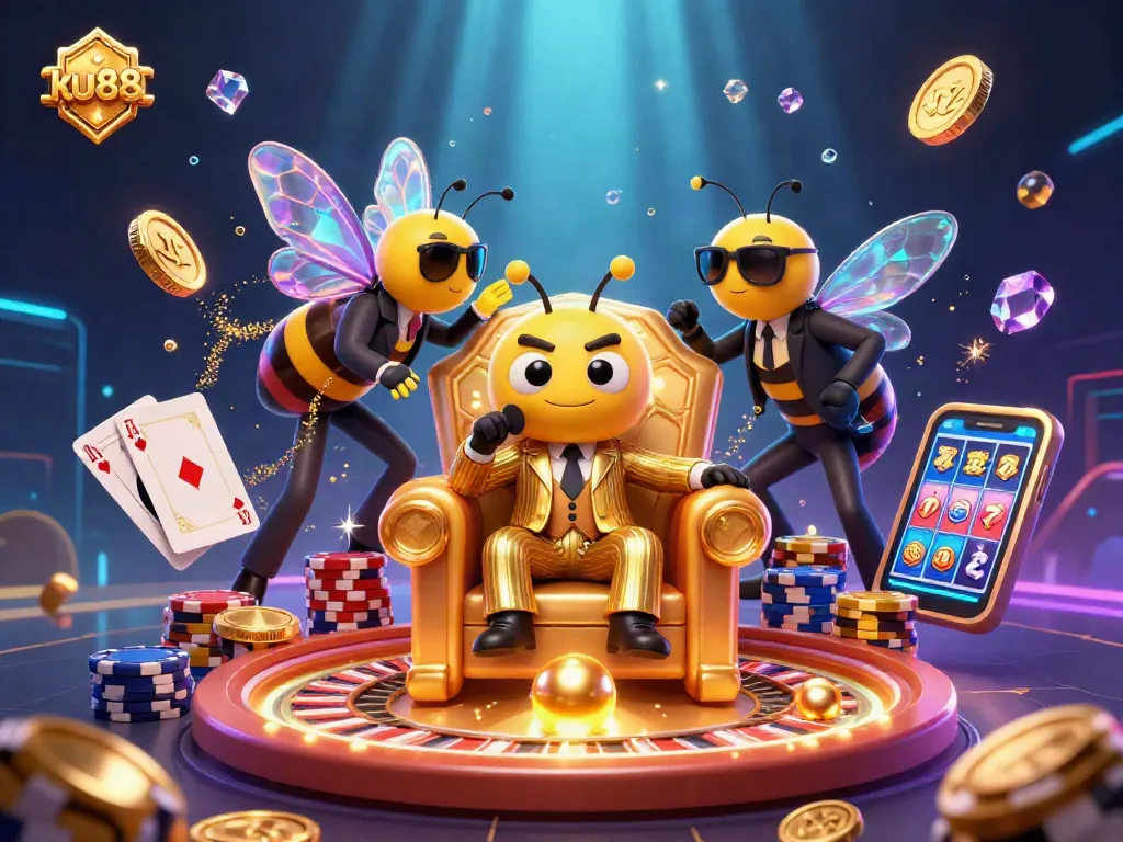 Experience the excitement of ku88 while spinning colorful slot reels and winning big with vibrant casino elements.