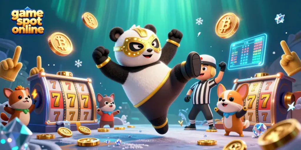 Experience the thrill of game slot online with dynamic 3D characters and vibrant casino elements.